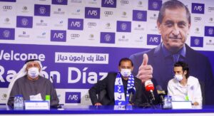 Al Nassr fc. football interpreter. Dubai. uae. Ramon Diaz