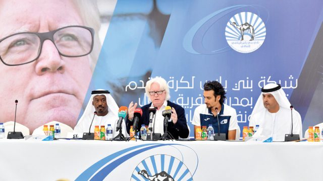 football interpreter Abu Dhabi. uae. Winfried Schäfer
